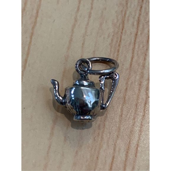 Vintage Mini Tea Pot Sterling Silver Jewelry Charm - Picture 6 of 6